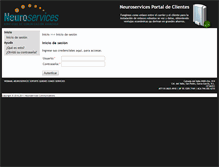 Tablet Screenshot of clientes.neuroservices.com.mx